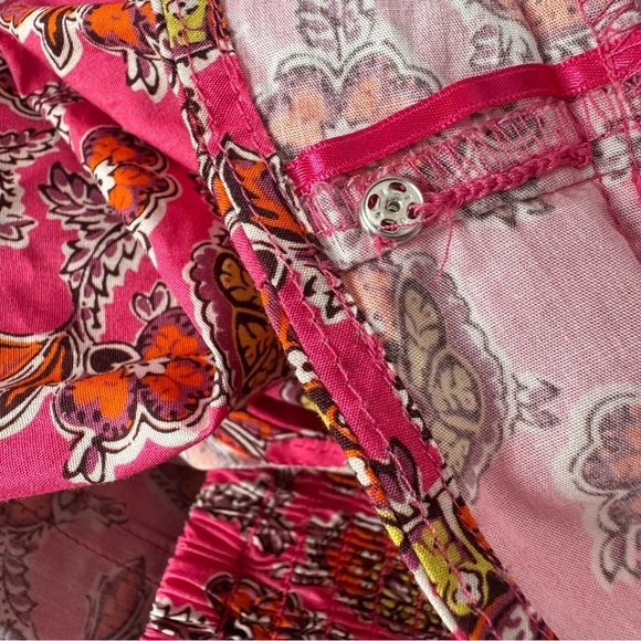 J. Crew Puff-Sleeve Square-neck Top in Ratti Pink Blooms Print Size 00 NWT - Picture 10 of 12